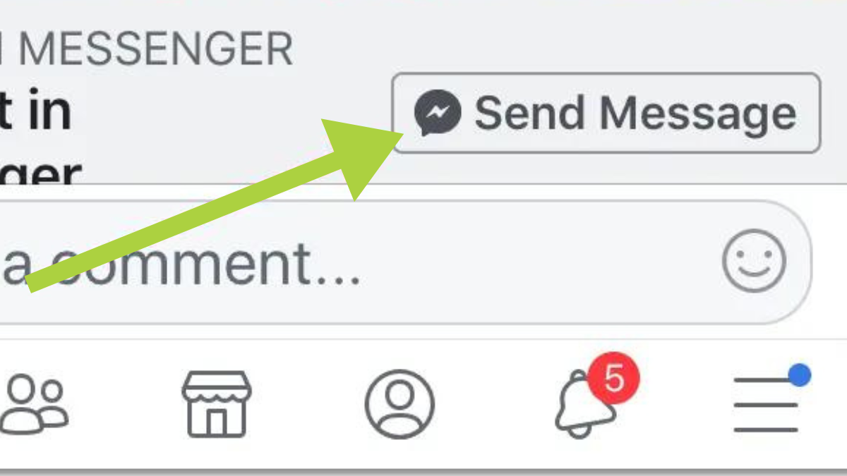 how to send facebook message